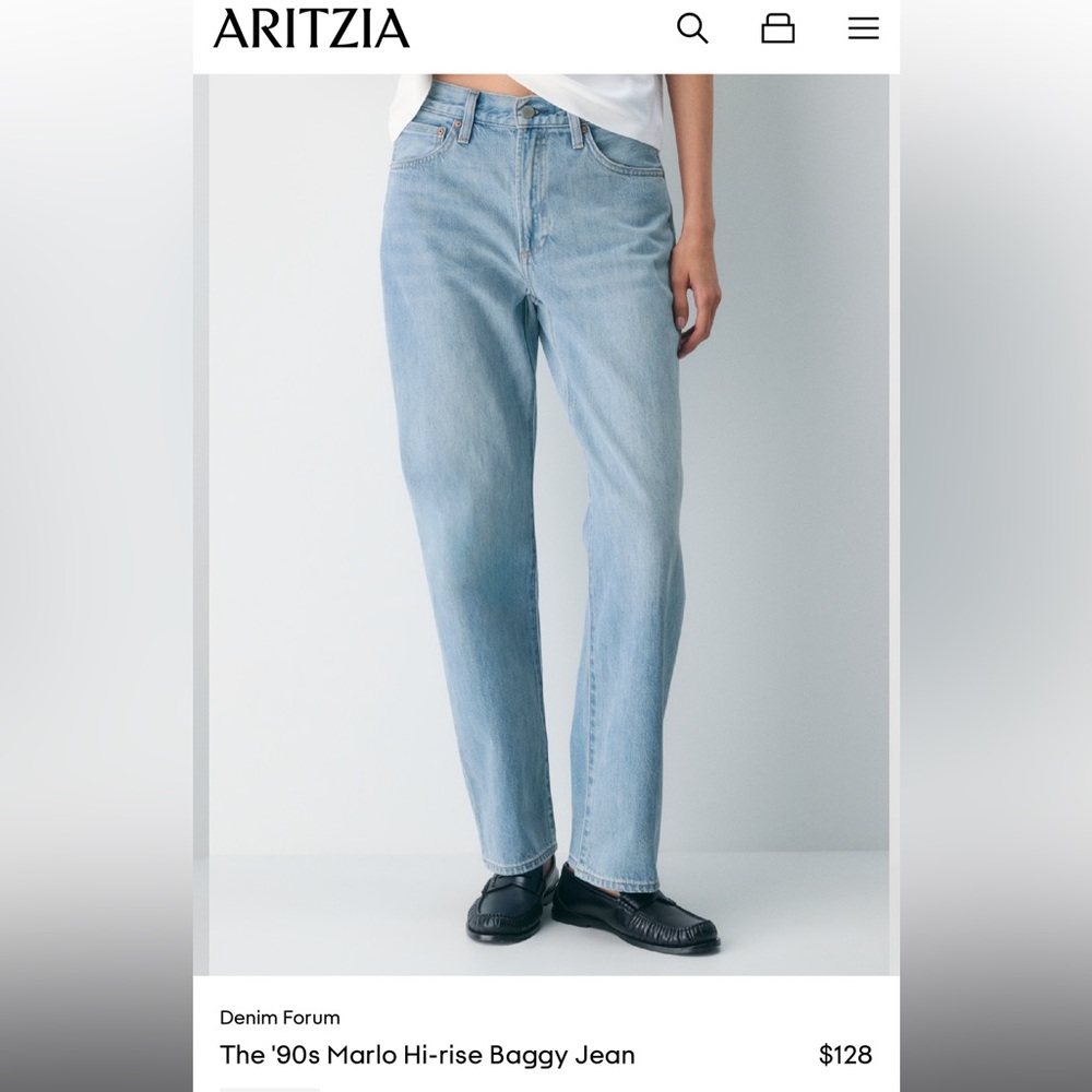 Denim Forum Marlo High-Rise Baggy Jean